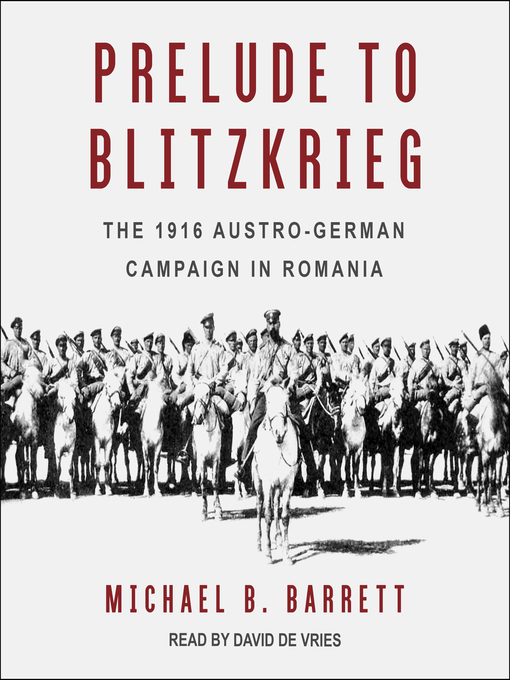 Title details for Prelude to Blitzkrieg by Michael B. Barrett - Wait list